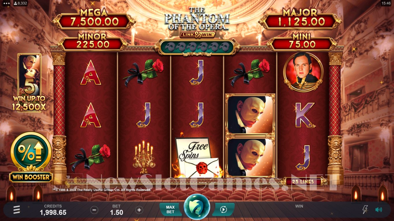 Phantom of the Opera Link & Win Slot Slot Image in Demo - pic. 3