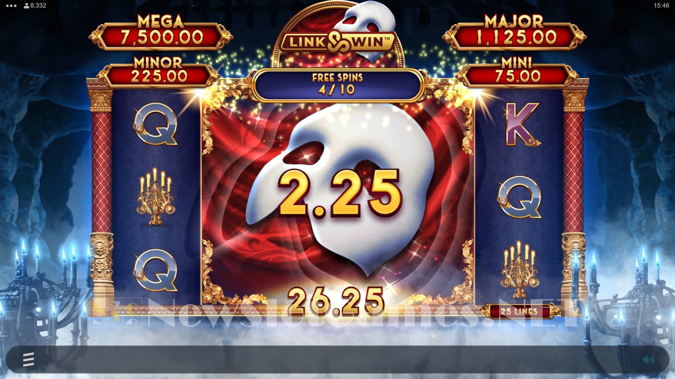Phantom of the Opera Link & Win Slot Slot Image in Demo - pic. 8
