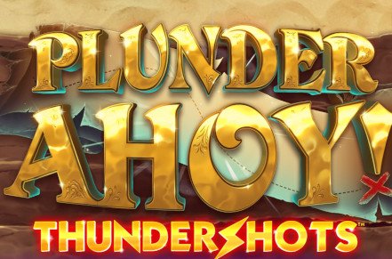 Plunder Ahoy! Thundershots Slot Logo