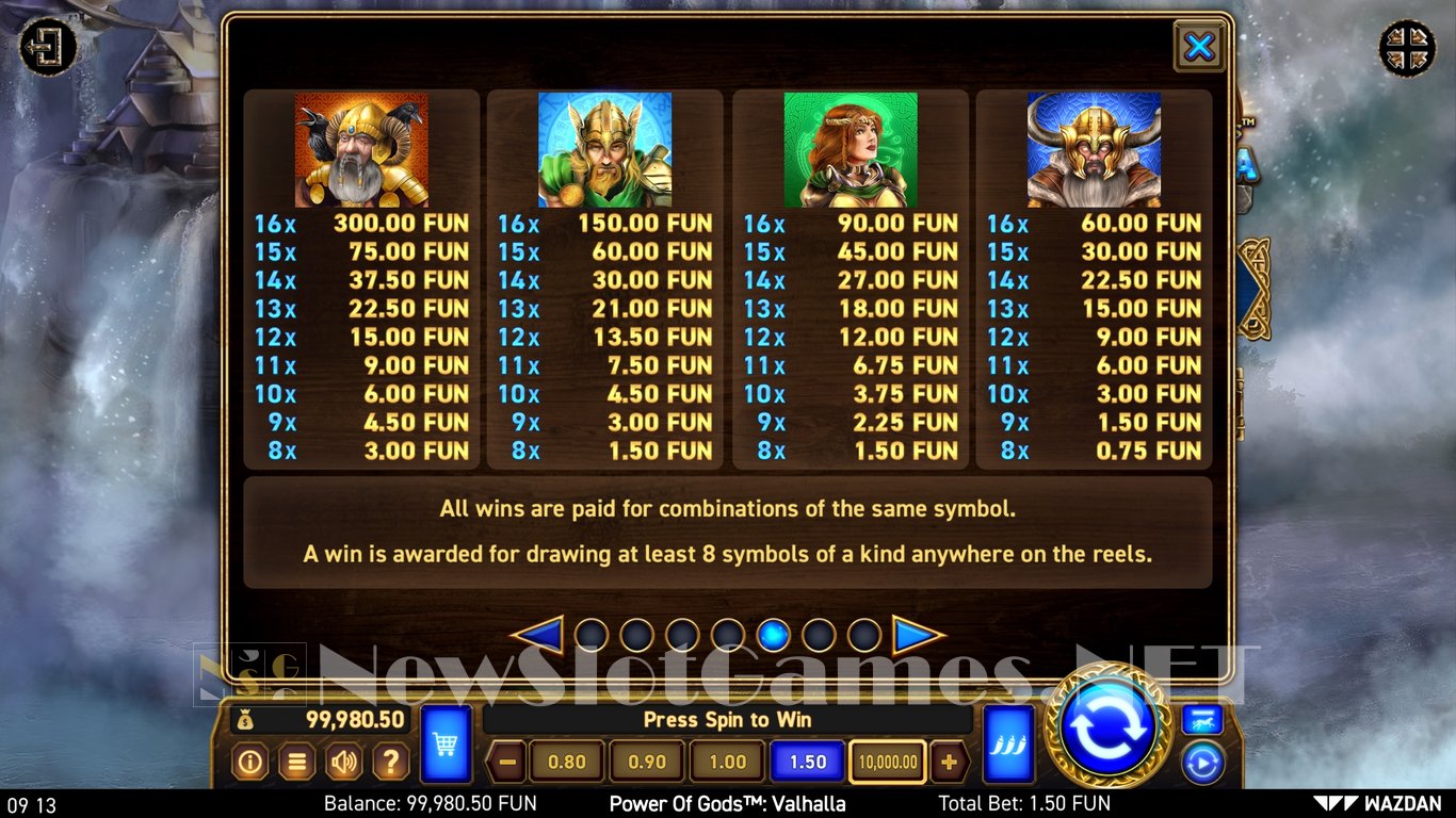 Power of Gods: Valhalla™ Slot Slot Image in Demo - pic. 10