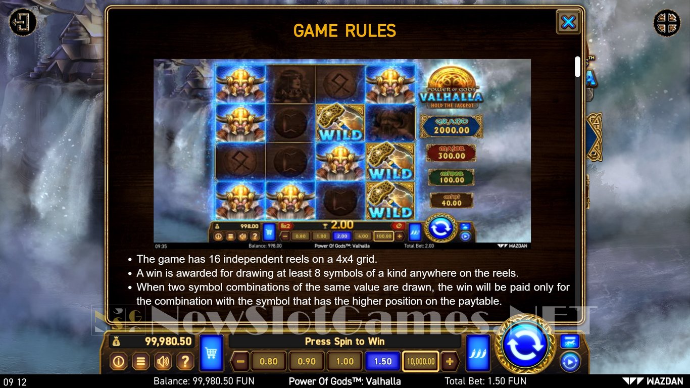 Power of Gods: Valhalla™ Slot Slot Image in Demo - pic. 5