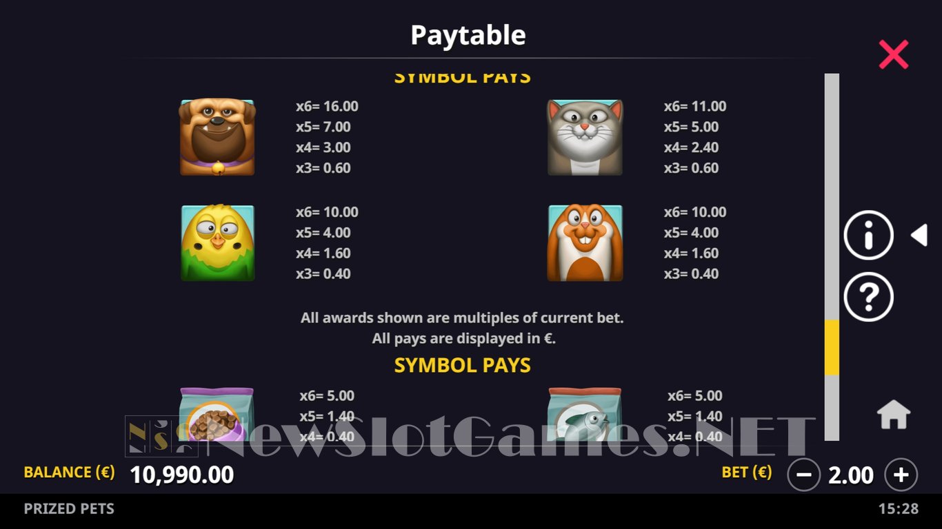 Prized Pets Slot Slot Image in Demo - pic. 7