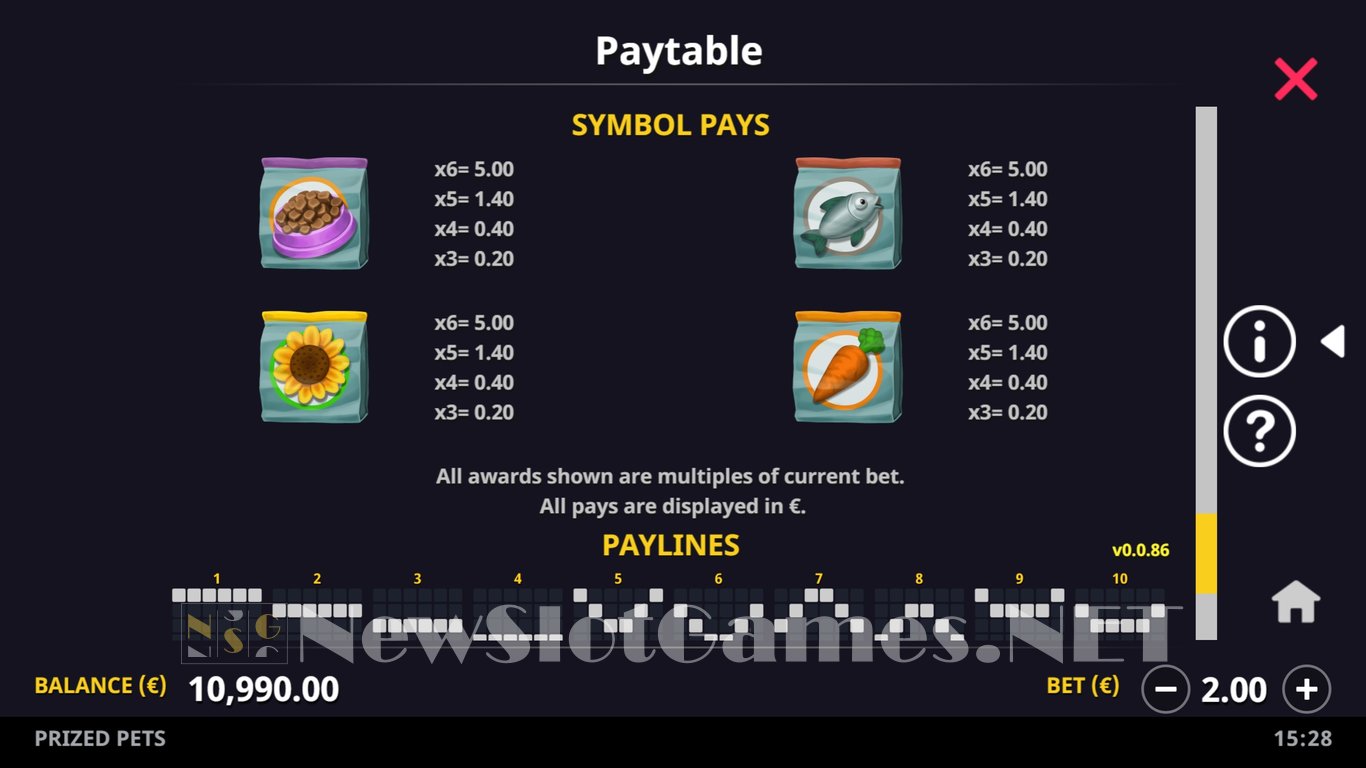 Prized Pets Slot Slot Image in Demo - pic. 8