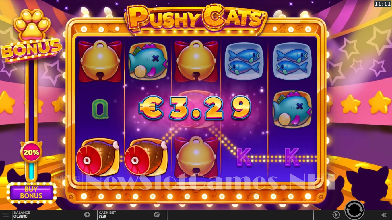 Pushy Cats Slot Demo Image