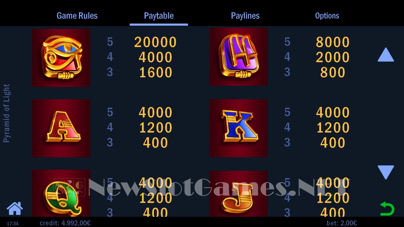 Pyramid of Light Slot Slot Image in Demo - pic. 7