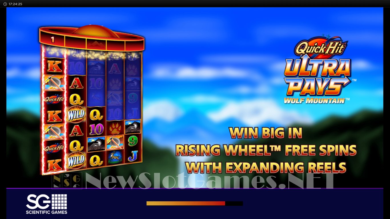 Quick Hit Ultra Pays Wolf Mountain Slot Demo Image