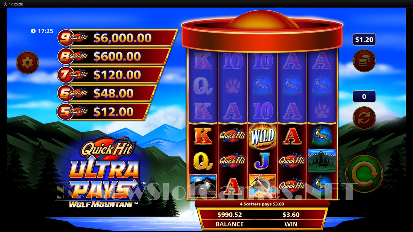 Quick Hit Ultra Pays Wolf Mountain Slot Slot Image in Demo - pic. 3