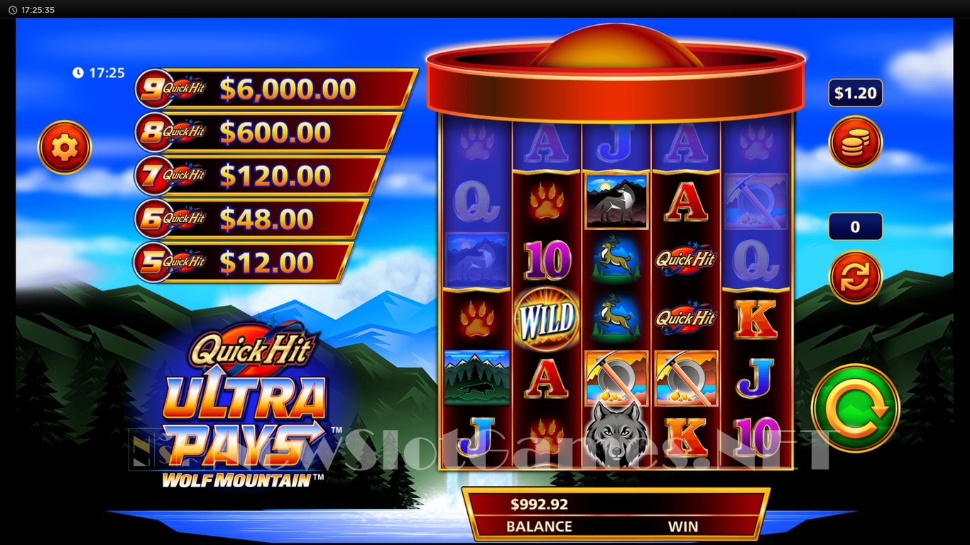 Quick Hit Ultra Pays Wolf Mountain Slot Slot Image in Demo - pic. 4