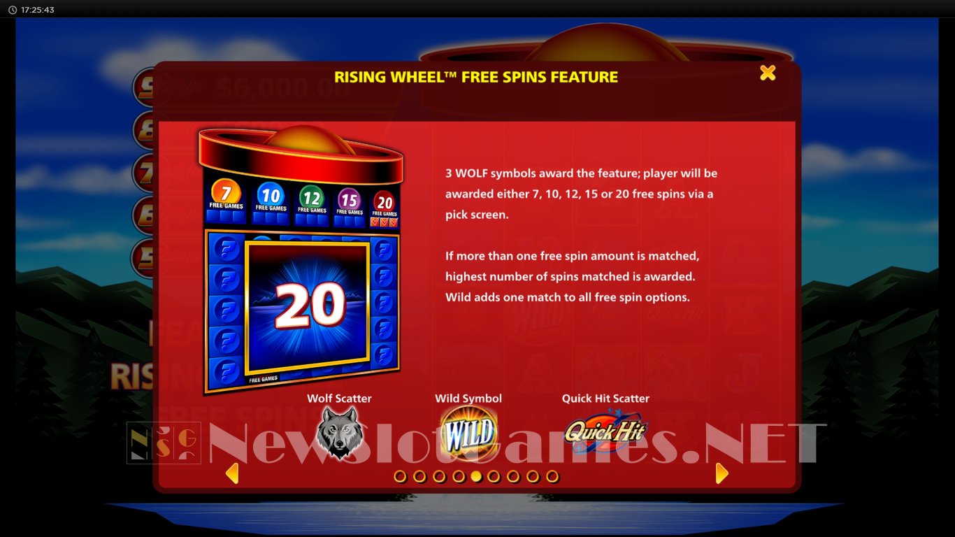 Quick Hit Ultra Pays Wolf Mountain Slot Slot Image in Demo - pic. 9