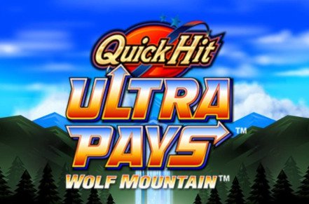 Quick Hit Ultra Pays Wolf Mountain Slot Logo