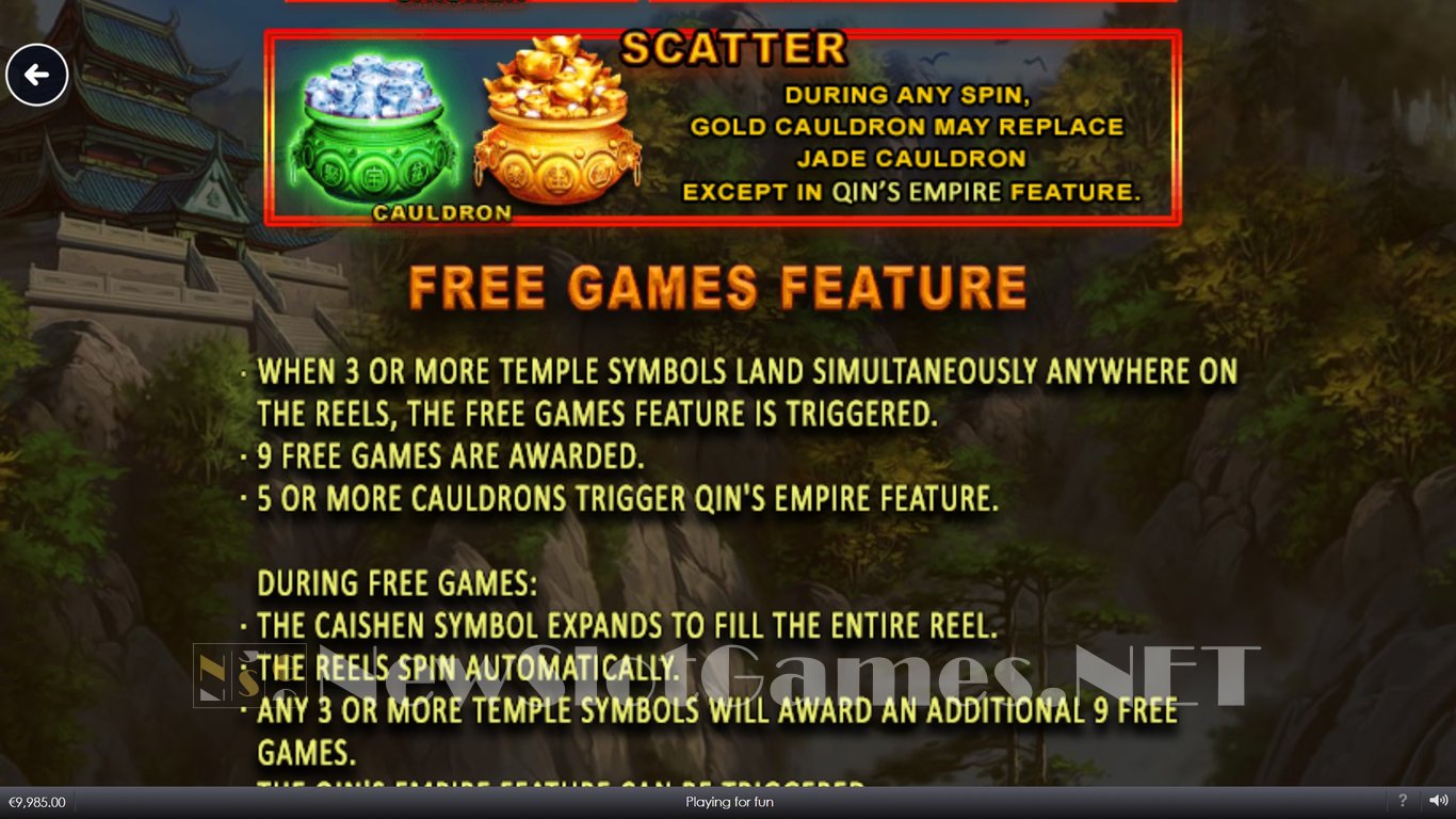 Qins Empire Caishens Temple Slot Slot Image in Demo - pic. 5