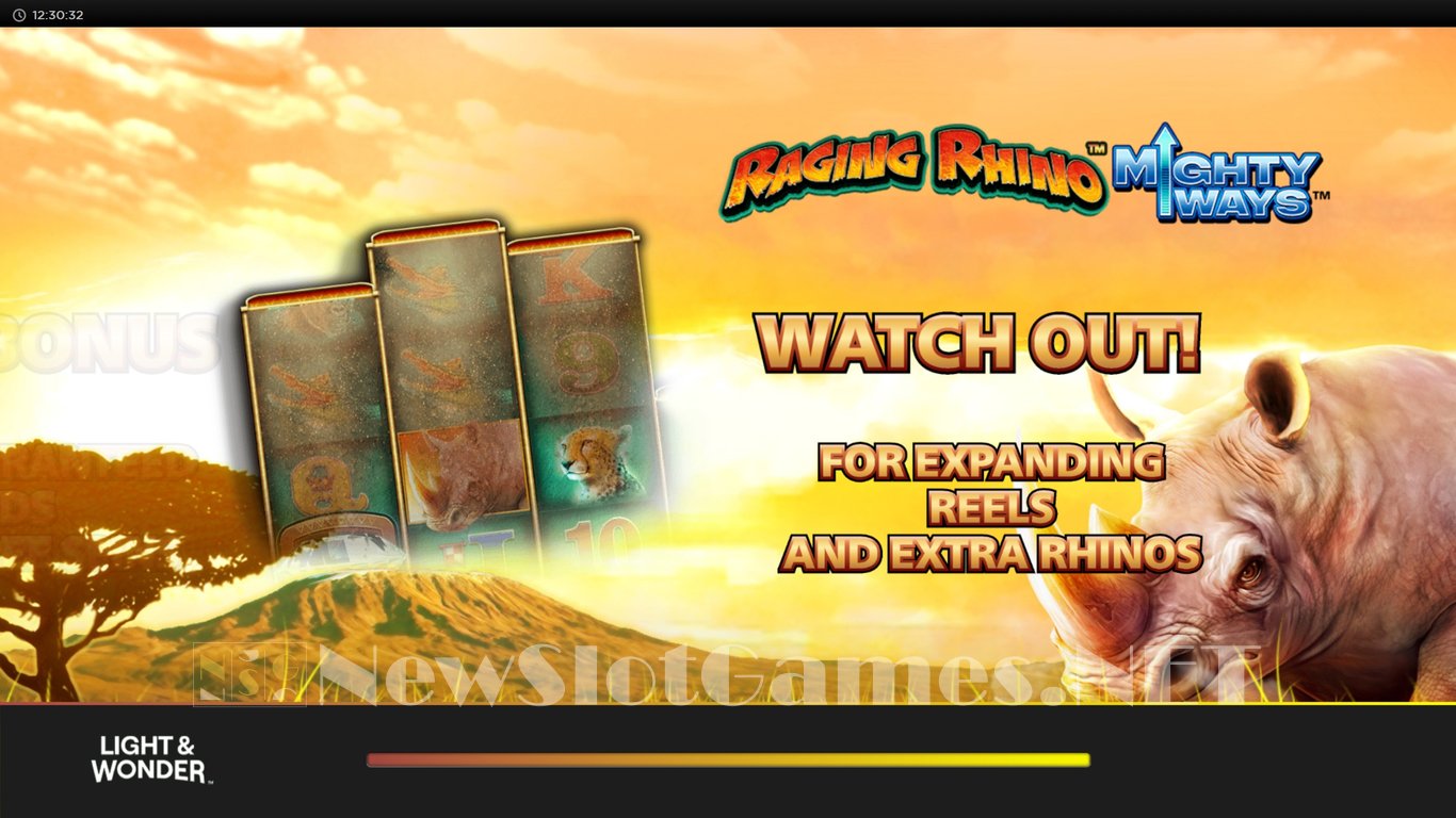 Raging Rhino Mighty Ways Slot Demo Image