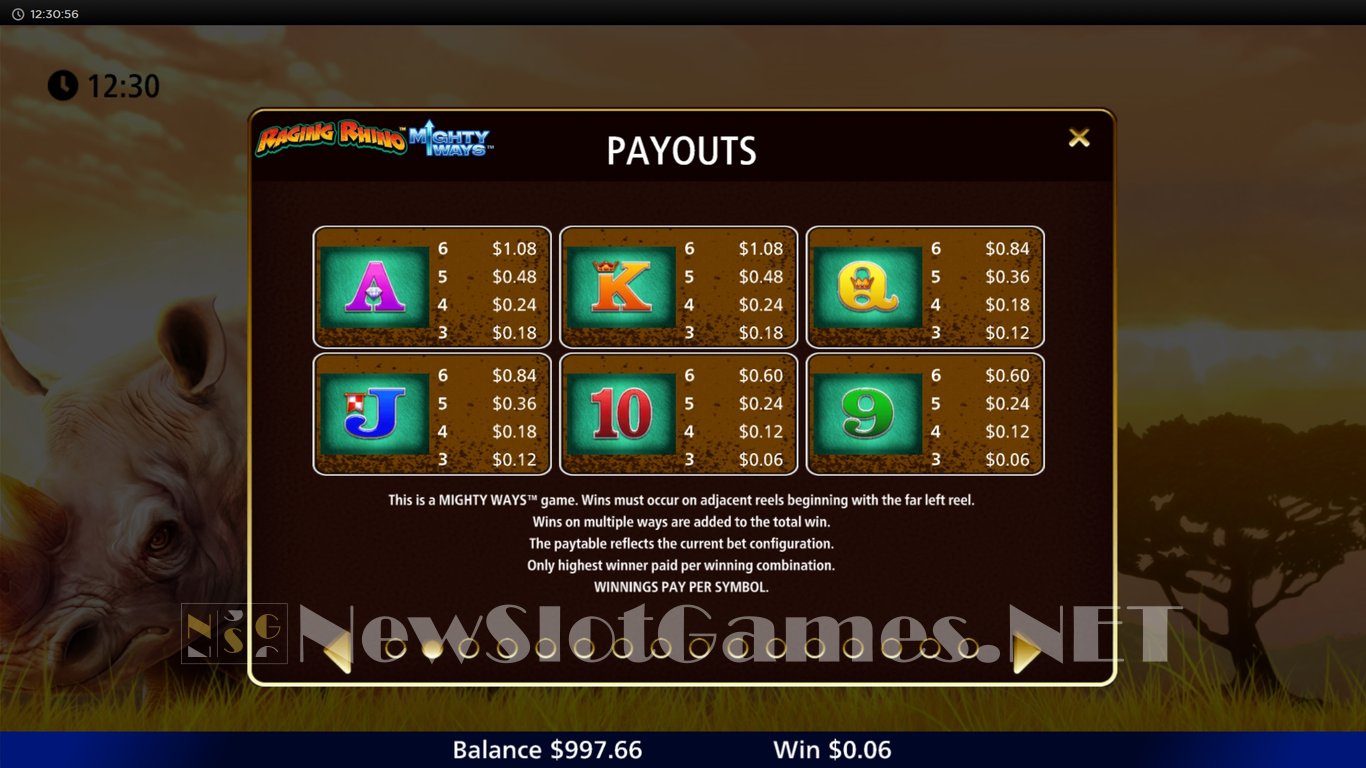 Raging Rhino Mighty Ways Slot Slot Image in Demo - pic. 5