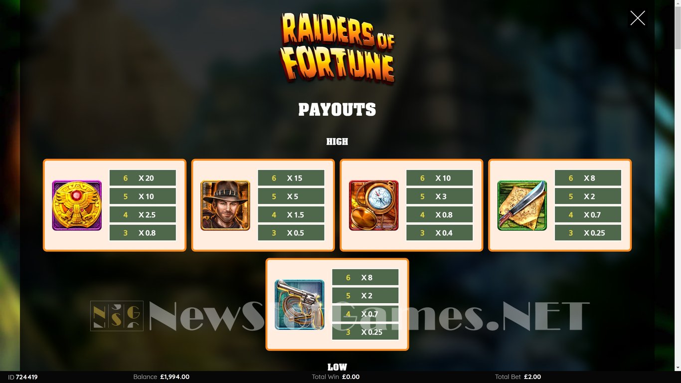Raiders of Fortune Slot Slot Image in Demo - pic. 5