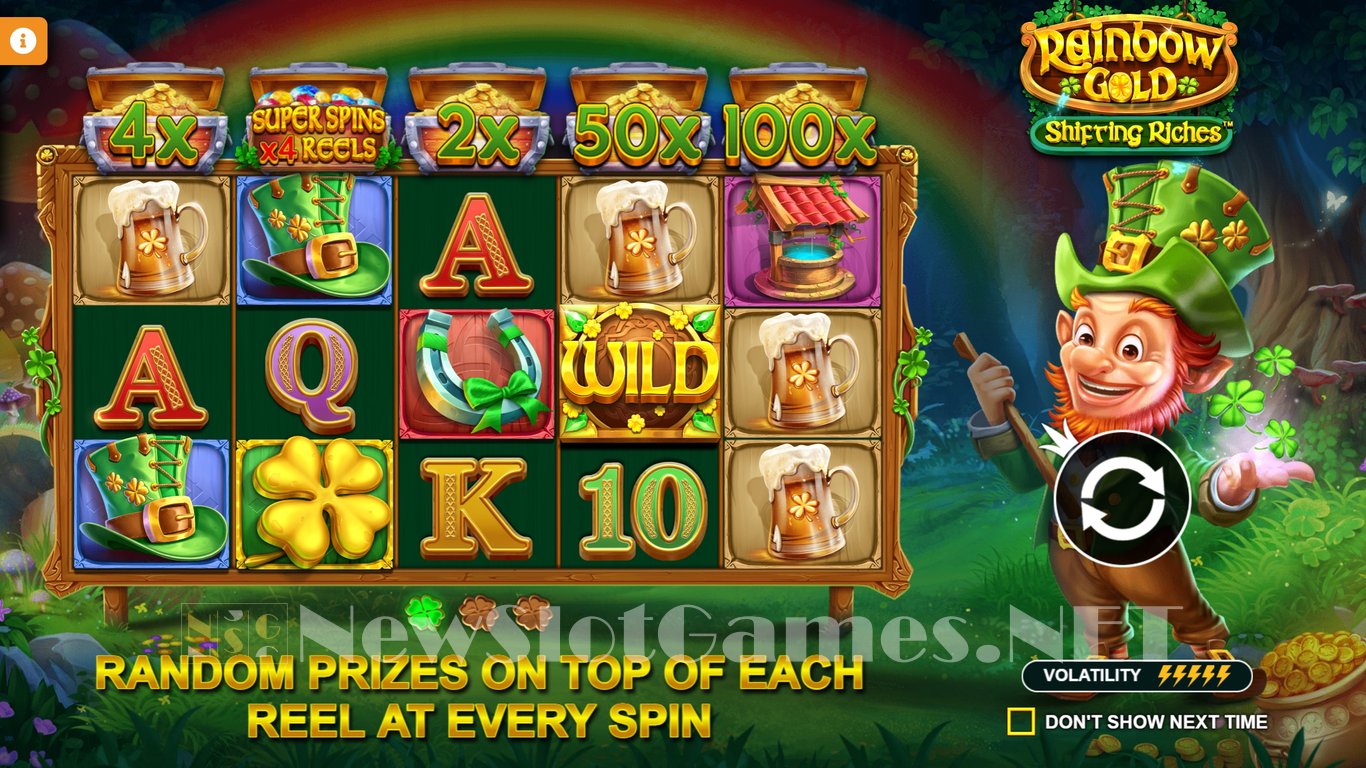 Rainbow Gold Shigting Riches Slot Demo Image