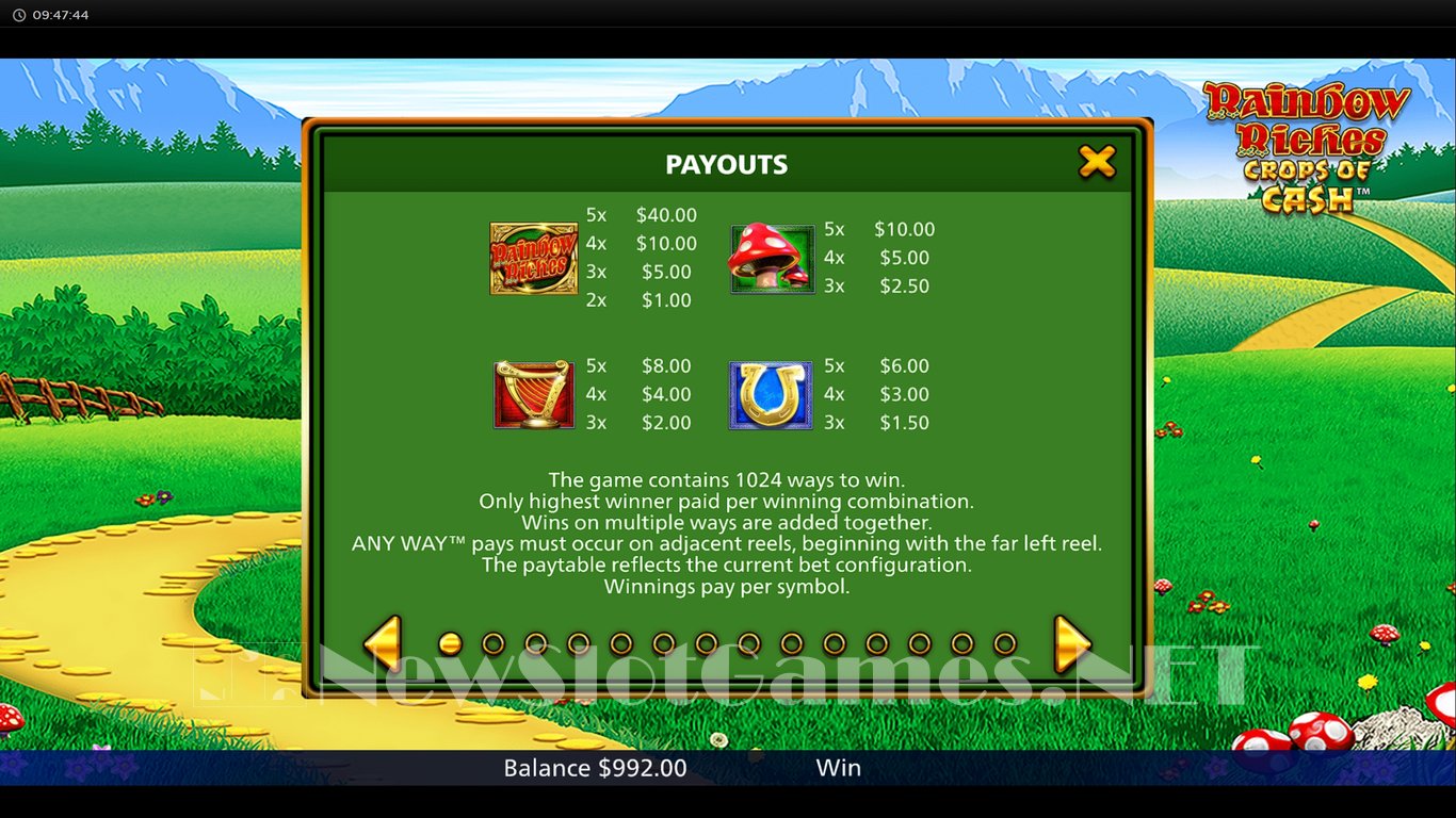 Rainbow Riches Crops of Cash Slot Slot Image in Demo - pic. 4