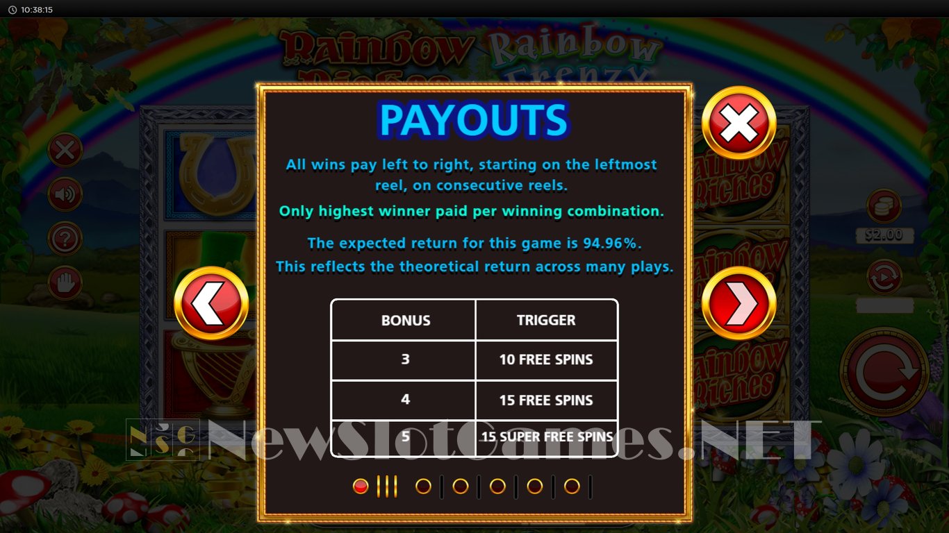 Rainbow Riches Rainbow Frenzy Slot Slot Image in Demo - pic. 5