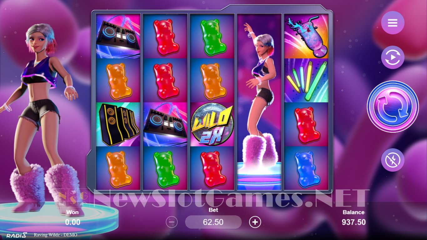 Raving Wildz Slot Demo Image