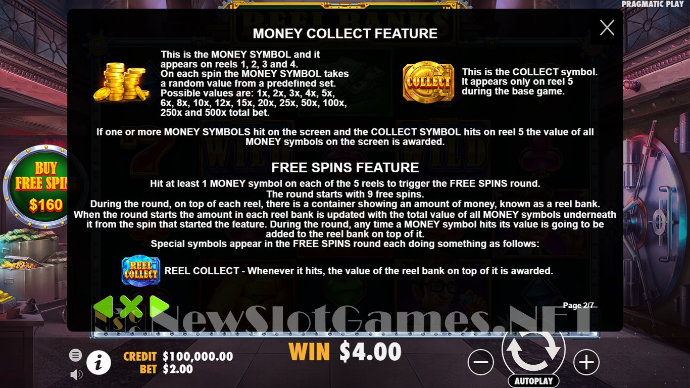 Reel Banks Slot Slot Image in Demo - pic. 4