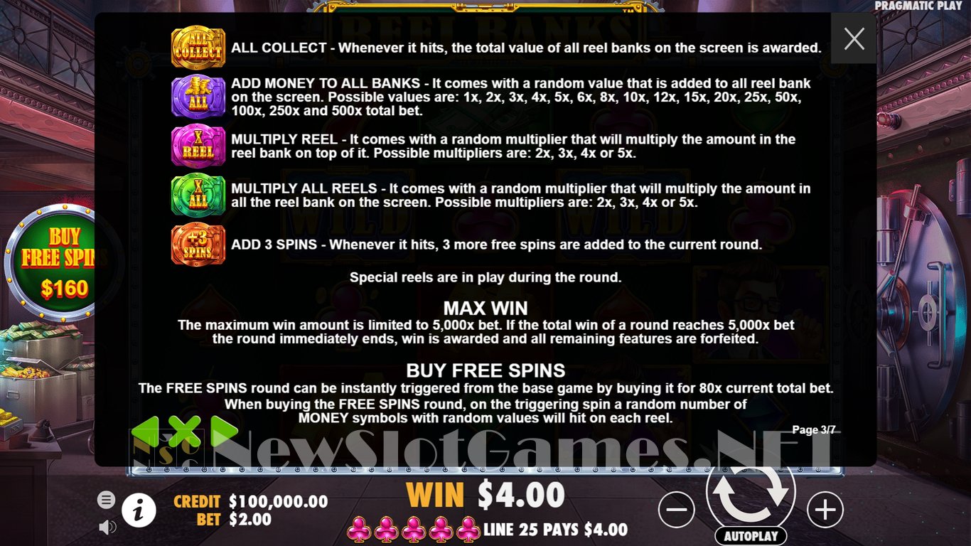 Reel Banks Slot Slot Image in Demo - pic. 5