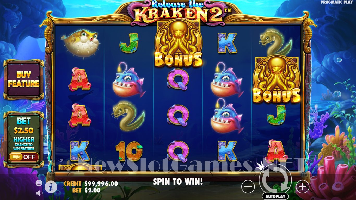 Release the Kraken 2 Slot Slot Image in Demo - pic. 2