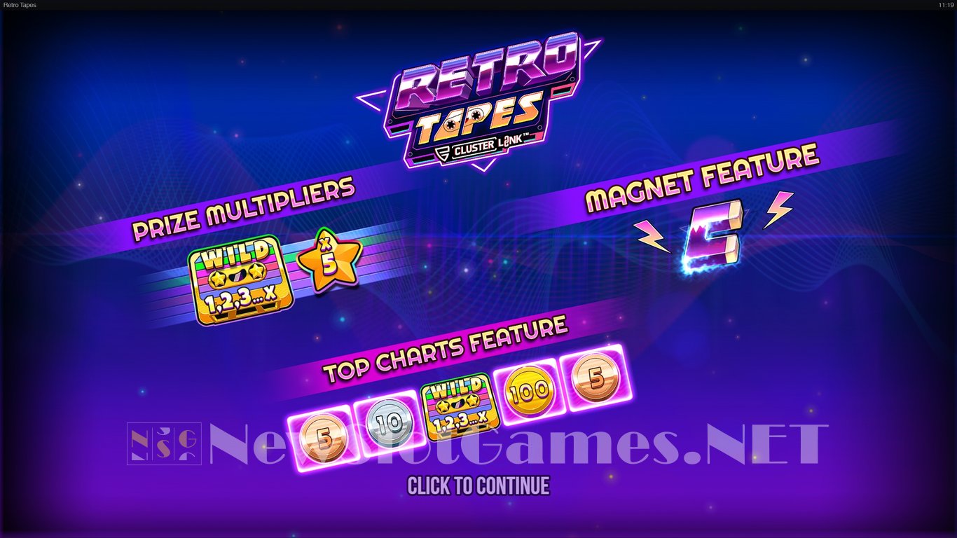Retro Tapes Slot Demo Image