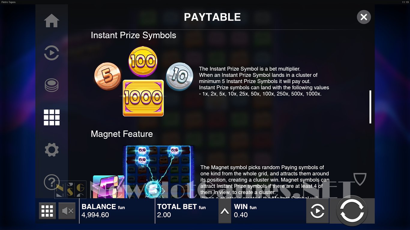 Retro Tapes Slot Slot Image in Demo - pic. 6