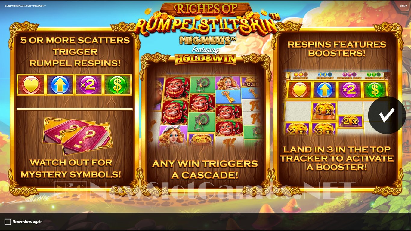 Riches of Rumpelstiltskin Megaways Slot Demo Image