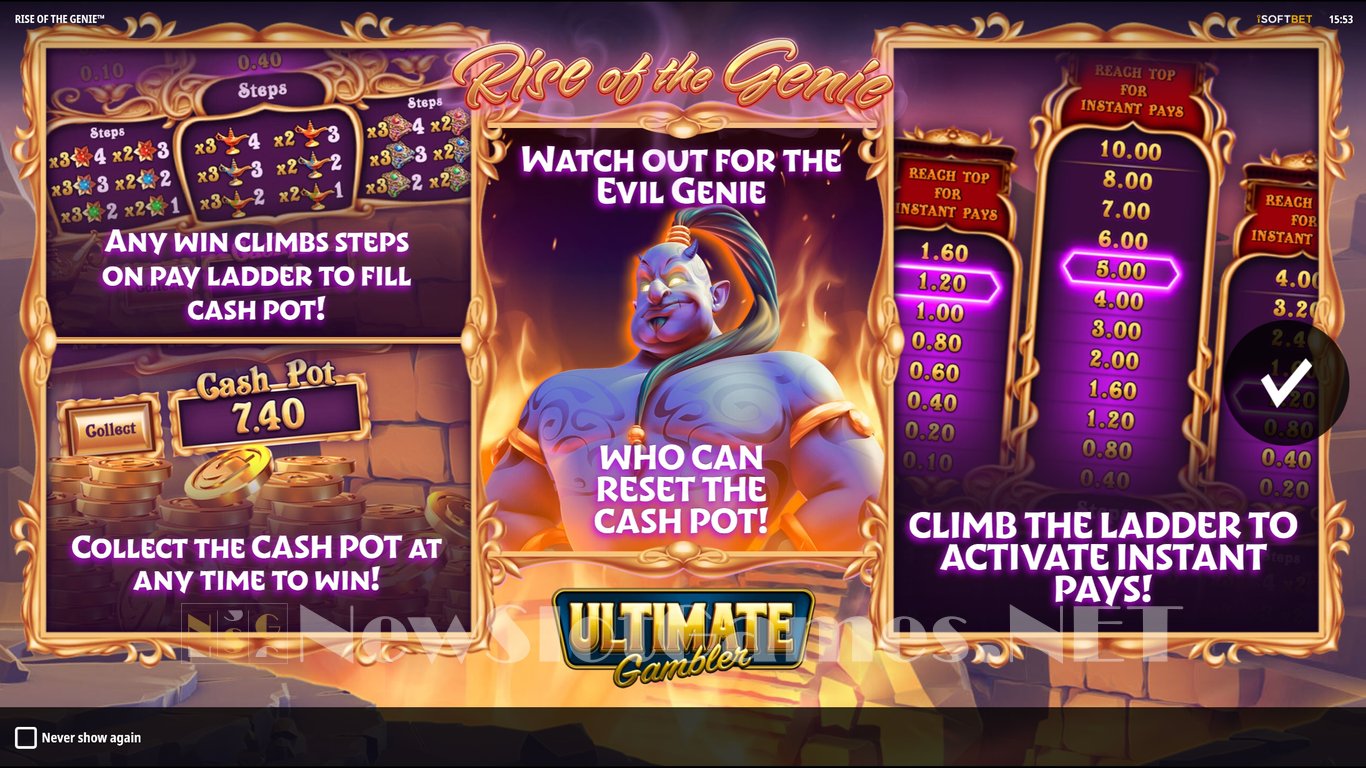 Rise of the Genie Slot Demo Image