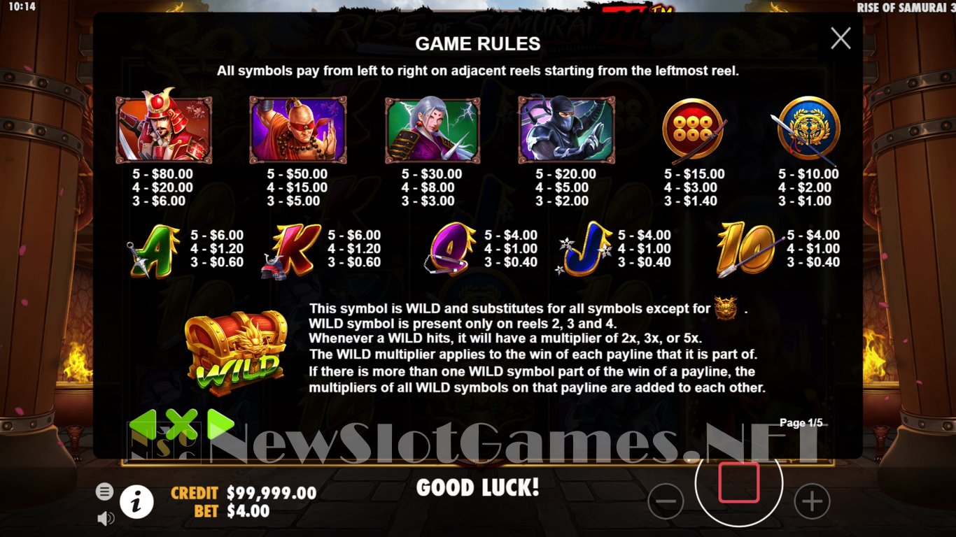 Rise of Samurai 3 Slot Slot Image in Demo - pic. 3
