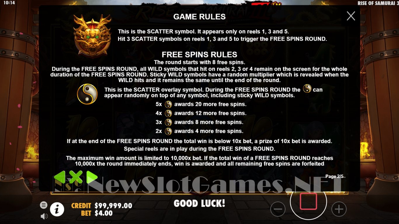 Rise of Samurai 3 Slot Slot Image in Demo - pic. 4