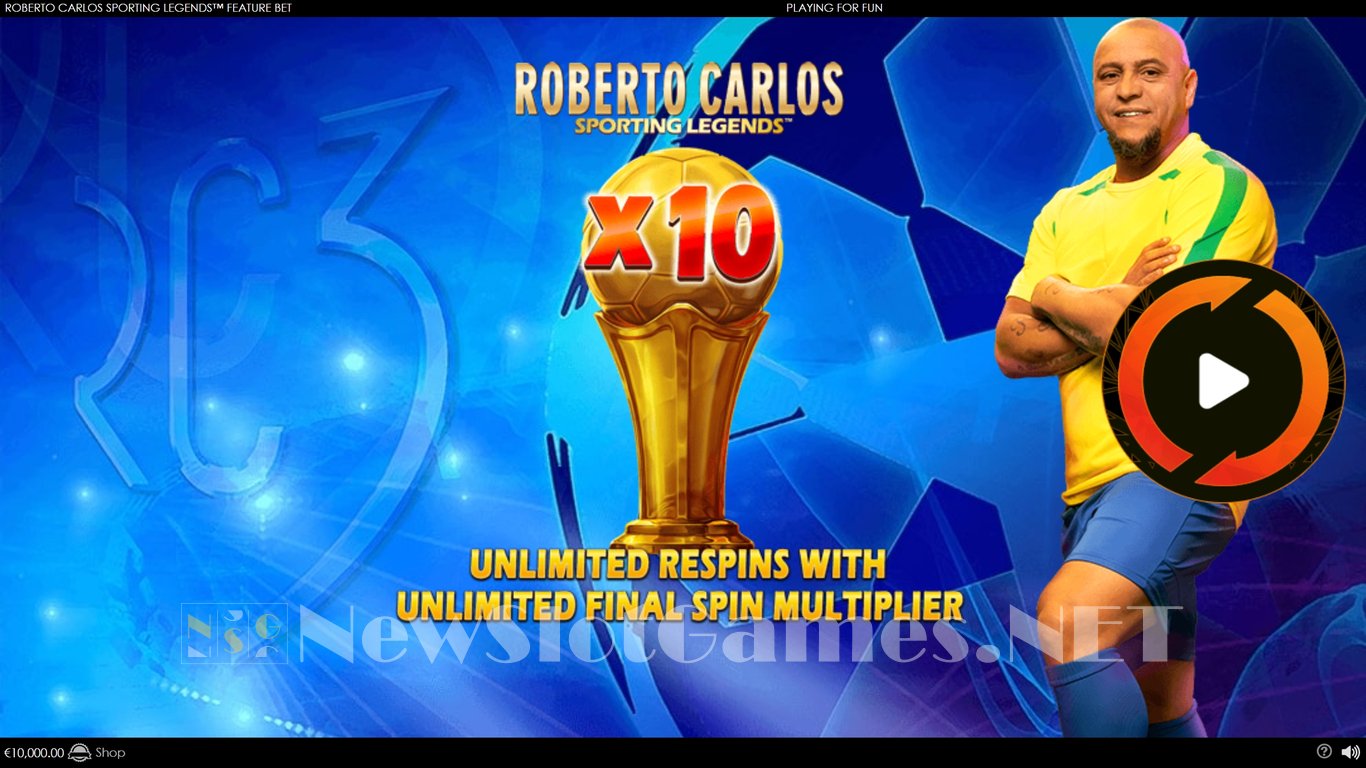 Roberto Carlos Sporting Legends Slot Demo Image