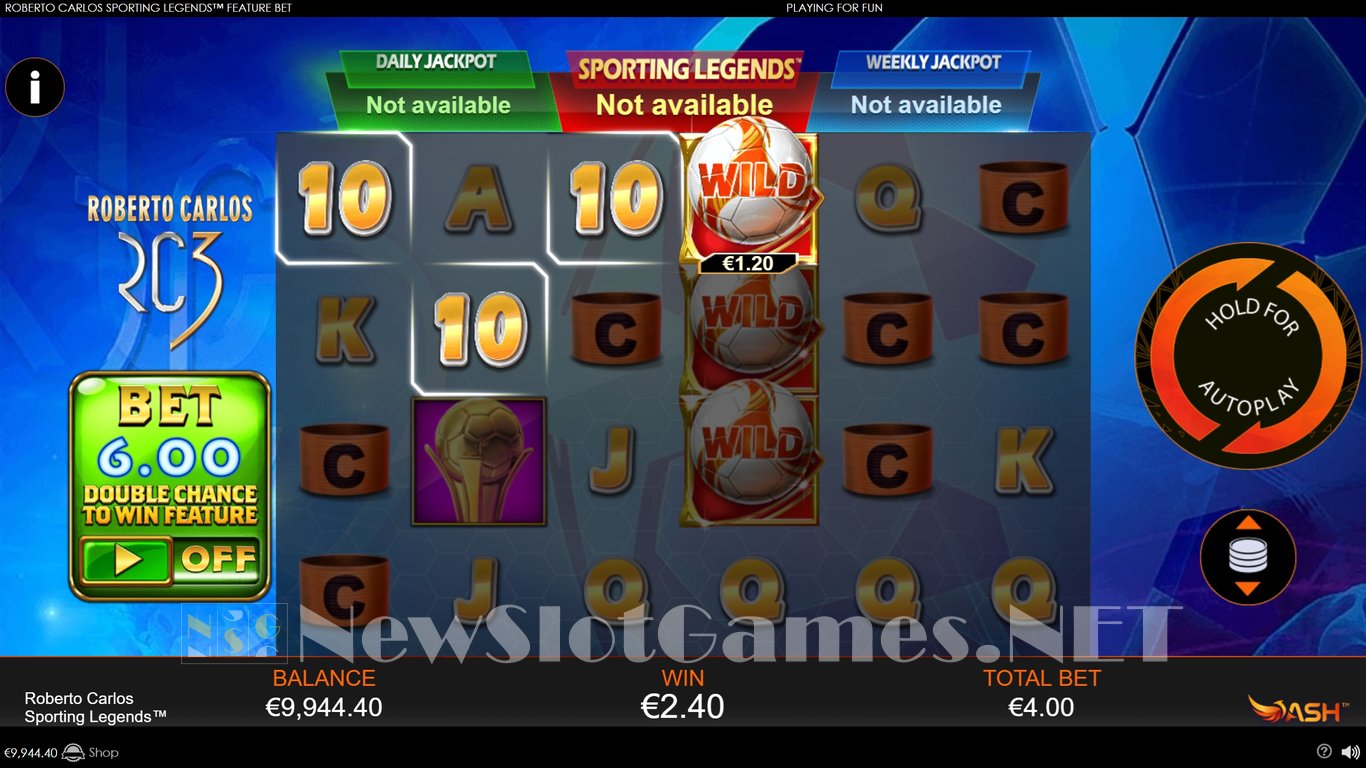 Roberto Carlos Sporting Legends Slot Slot Image in Demo - pic. 12