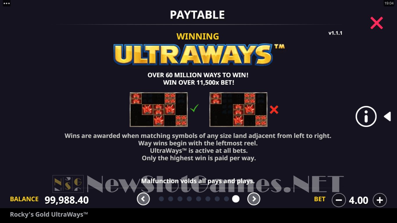 Rockys Gold Ultraways Slot Slot Image in Demo - pic. 11