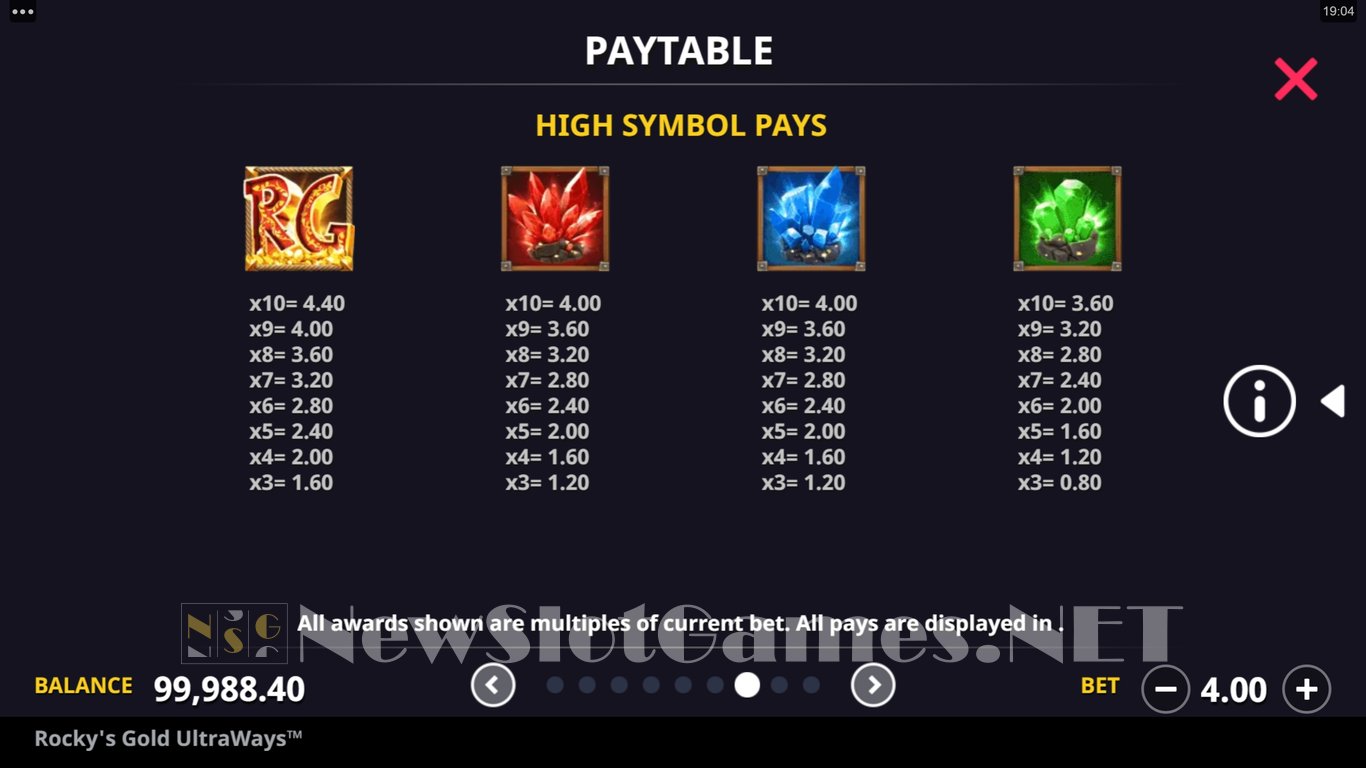 Rockys Gold Ultraways Slot Slot Image in Demo - pic. 9