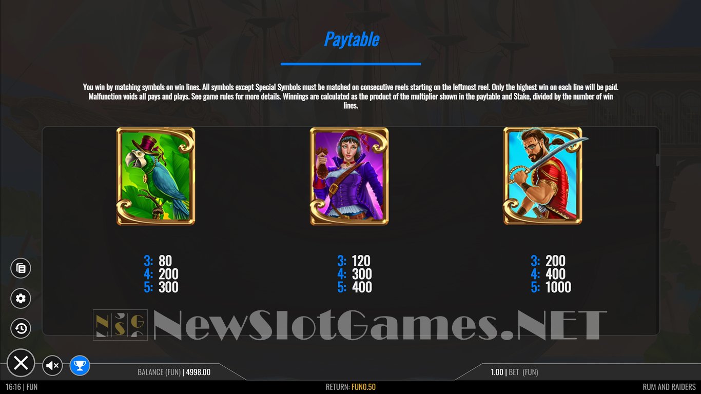 Rum and Raiders Slot Slot Image in Demo - pic. 7
