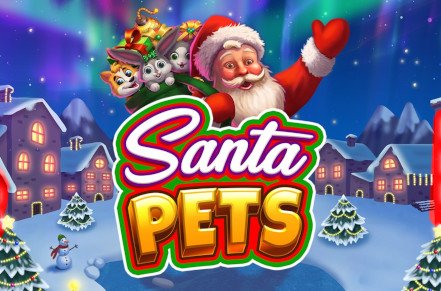 Santa Pets Slot Logo