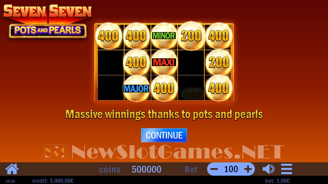 Seven Seven Pots and Pearls Slot Demo Image
