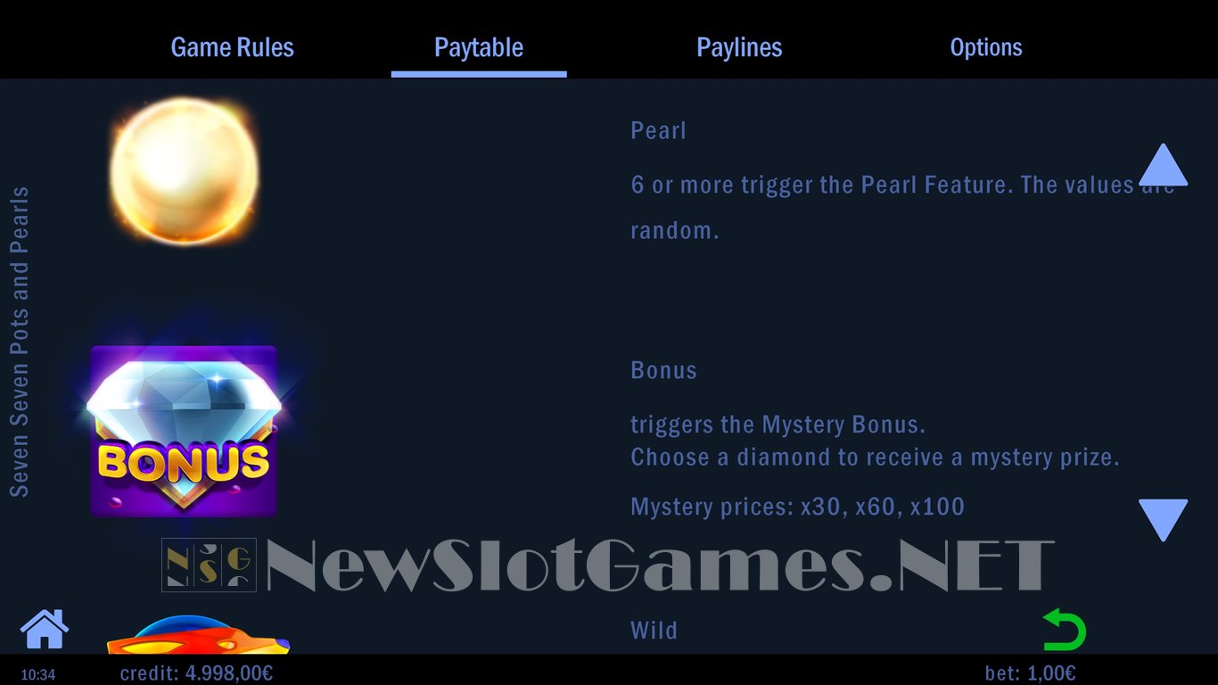 Seven Seven Pots and Pearls Slot Slot Image in Demo - pic. 4