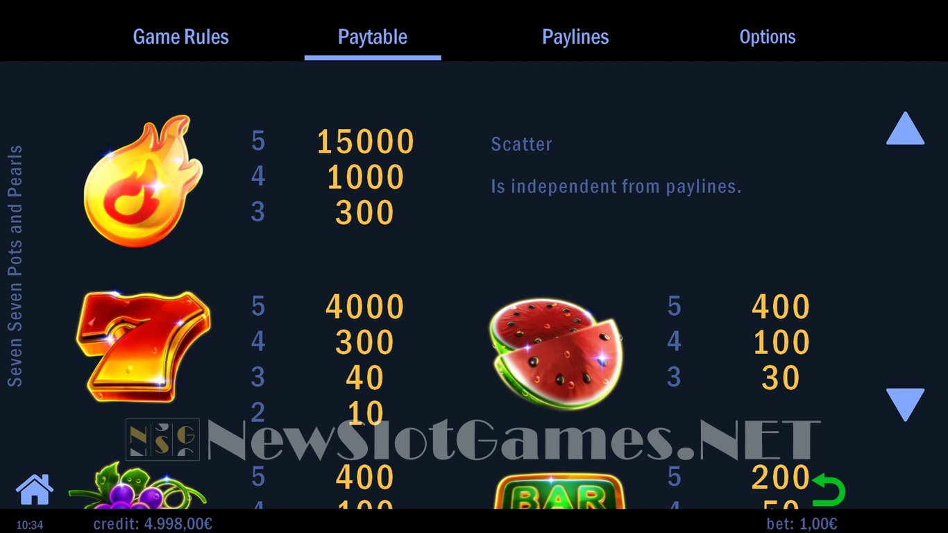 Seven Seven Pots and Pearls Slot Slot Image in Demo - pic. 5