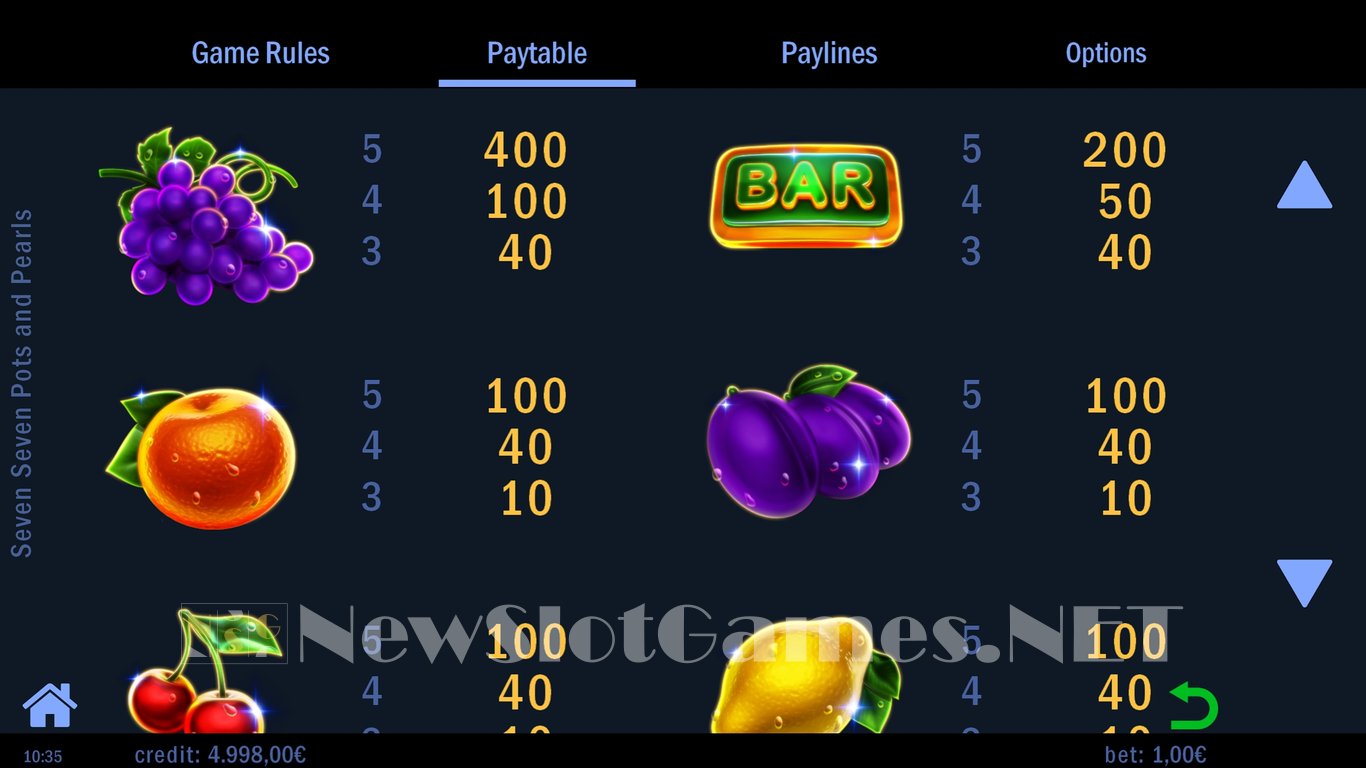 Seven Seven Pots and Pearls Slot Slot Image in Demo - pic. 6