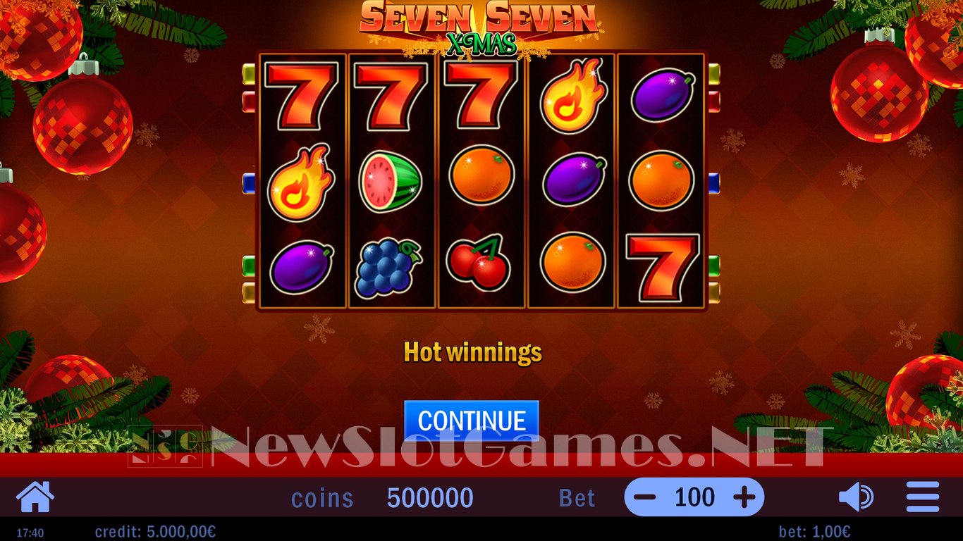 Seven Seven Xmas Slot Demo Image