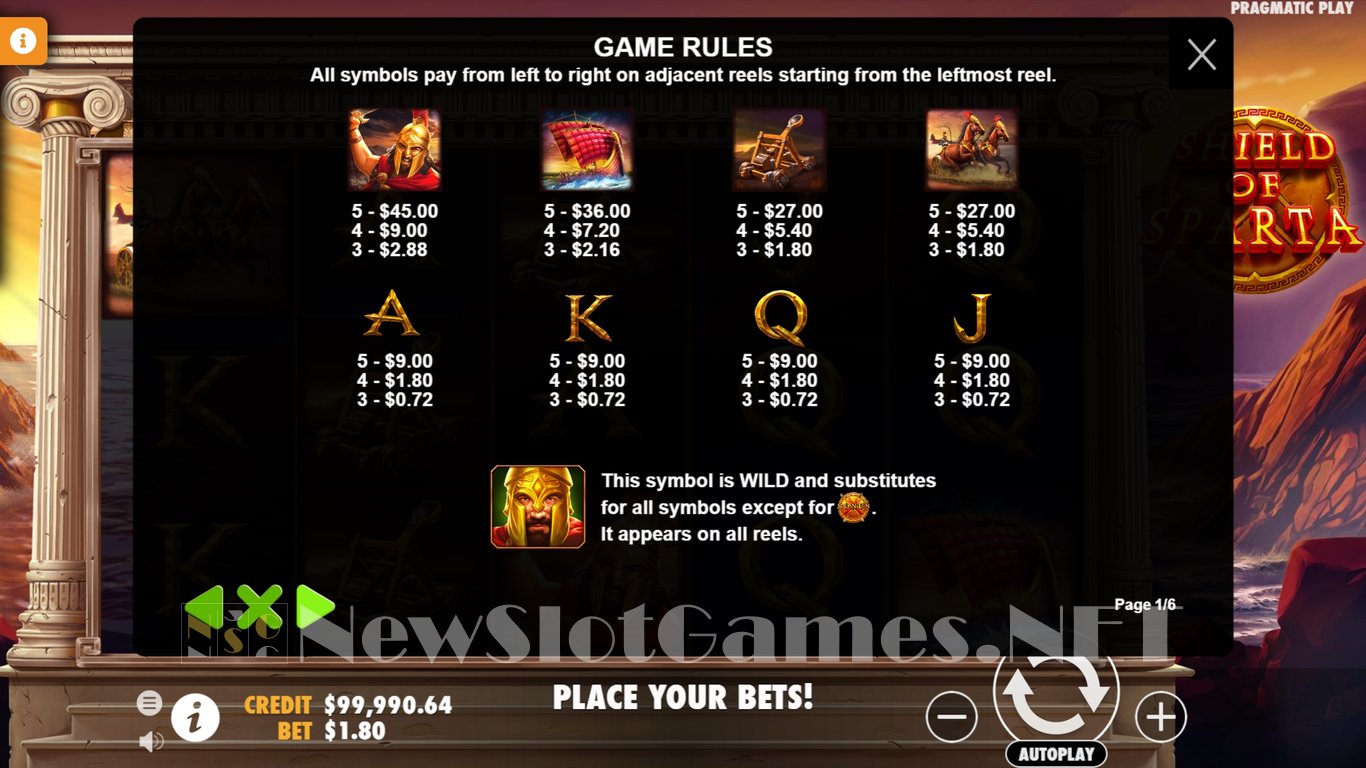 Shield of Sparta Slot Slot Image in Demo - pic. 3