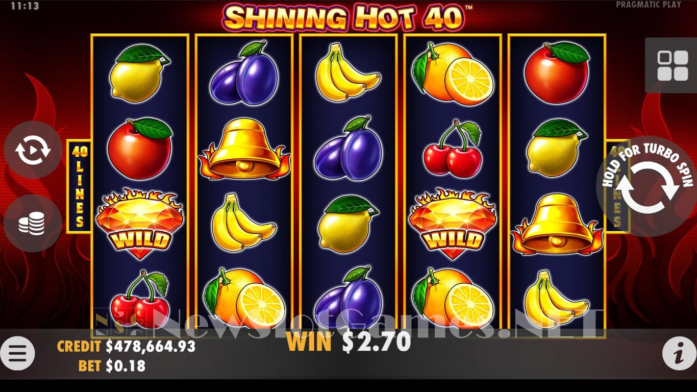 Shining Hot 40 Slot Demo Image