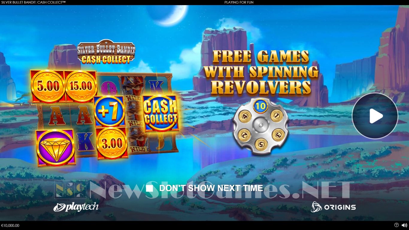Silver Bullet Bandit Cash Collect Slot Demo Image