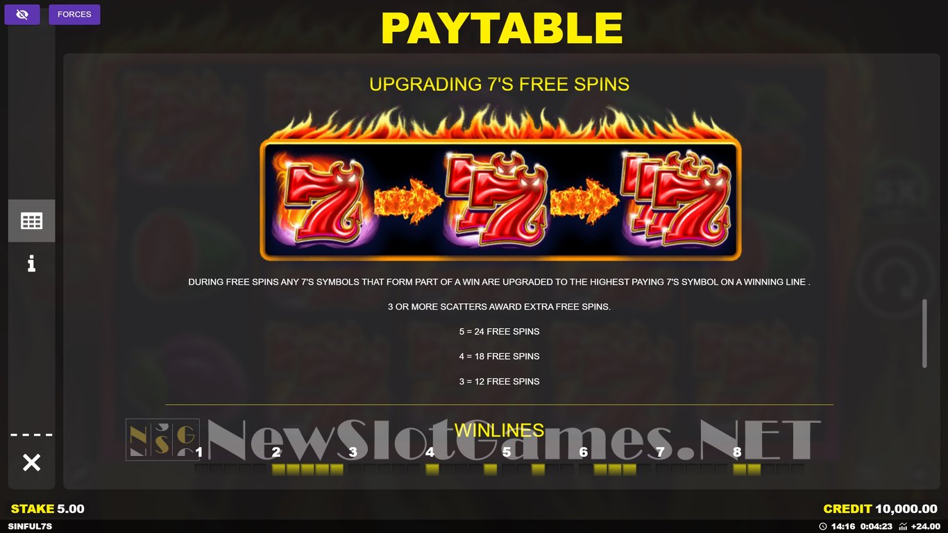 Sinful 7s Slot Slot Image in Demo - pic. 11