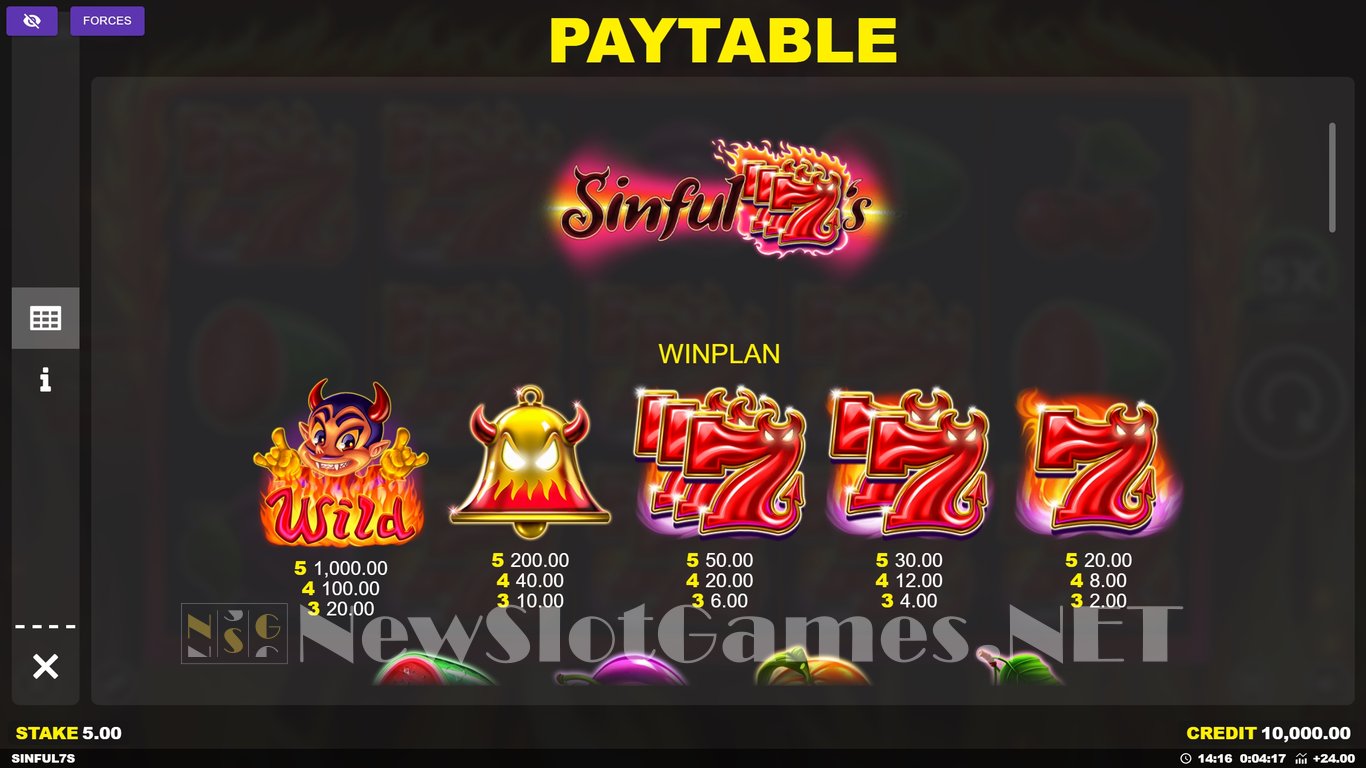 Sinful 7s Slot Slot Image in Demo - pic. 9