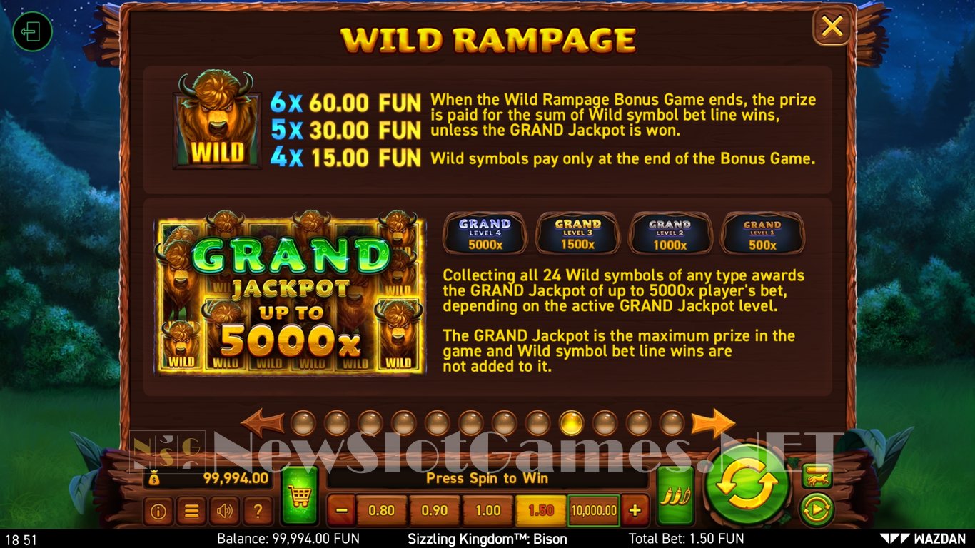 Sizzling Kingdom™ Bison Slot Slot Image in Demo - pic. 10