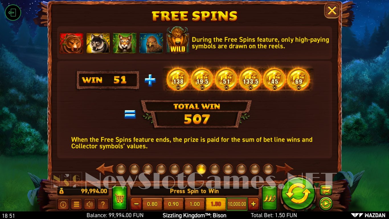 Sizzling Kingdom™ Bison Slot Slot Image in Demo - pic. 8