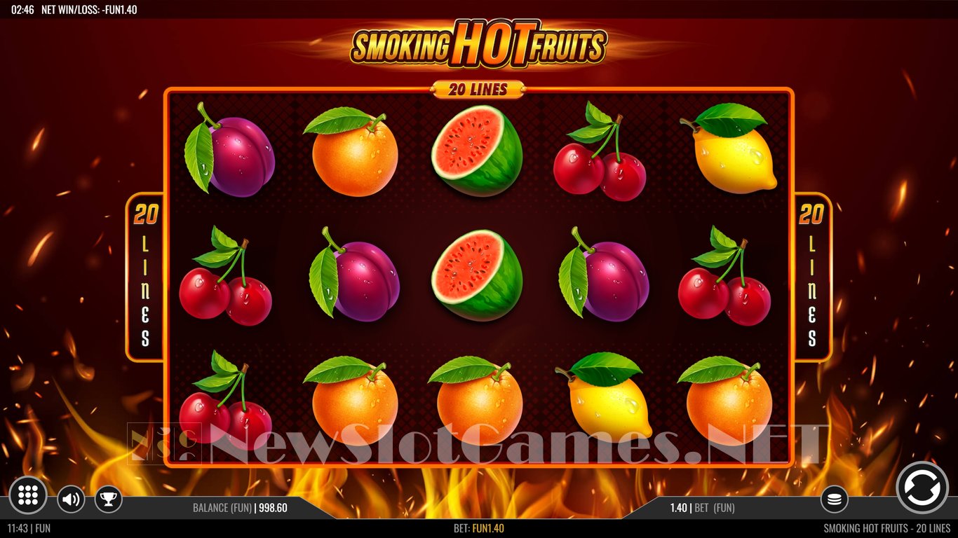 Smoking Hot Fruits 20 Slot Demo Image